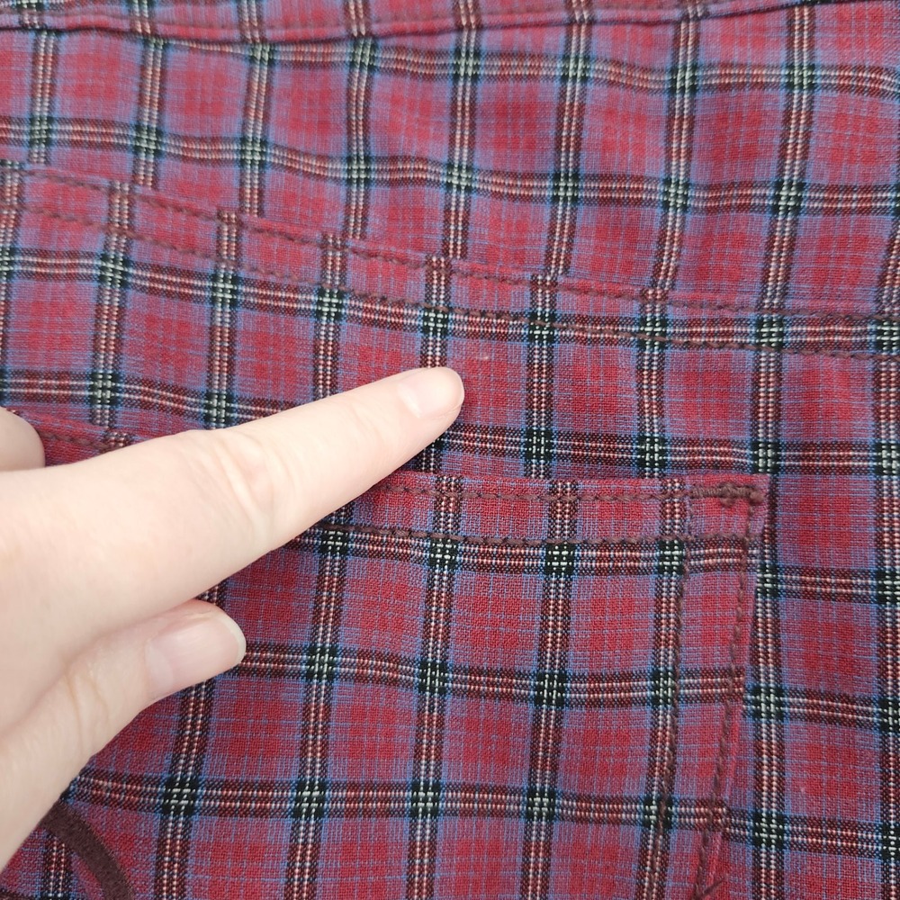 American Eagle Plaid Hi-Rise Mini Skirt Womens 4 Grunge Dark Academia Schoolgirl - Picture 8 of 9